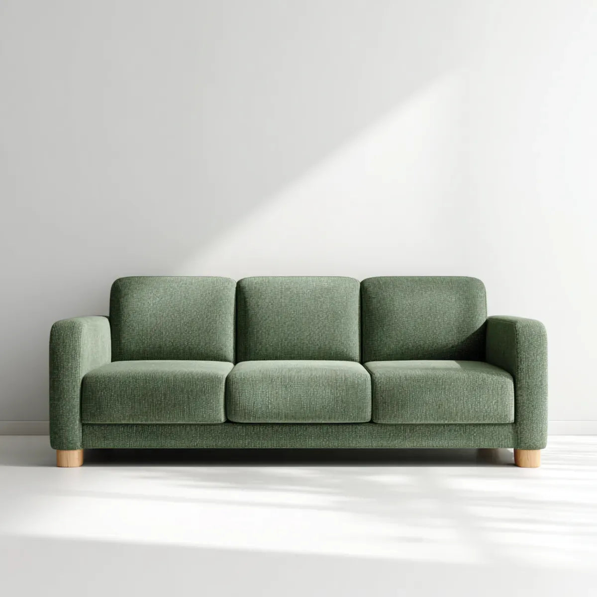 3-Sitzer Sofa Grün 200 x 85 x 82 cm mit Polyesterbezug Rechteckig
