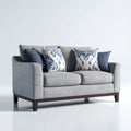 2-Sitzer Sofa Grau 160 x 90 x 85 cm Polyester Rechteckig